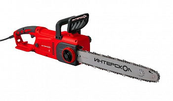 Пила цепная Интерскол ПЦ-16/2400ТН (2400Вт, шина 40см//16", шаг цепи 3/8", толщ.ведущ.звен.цепи 1,3мм, 56 зв., плавный пуск, 5.6кг)
