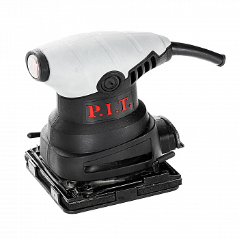Шлифмашина виб. P.I.T PSP100-C1 (300Вт, подошва 100х110мм, 13500 ход/мин, шлифлист, шаблон, пылесборник, КОРОБКА)