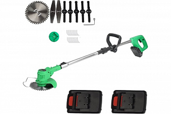Газонокос.акк. ZITREK GreenCut 20  20В, Li-ion аккумулятор 2*2,0Ah, леска, нож  082-2003