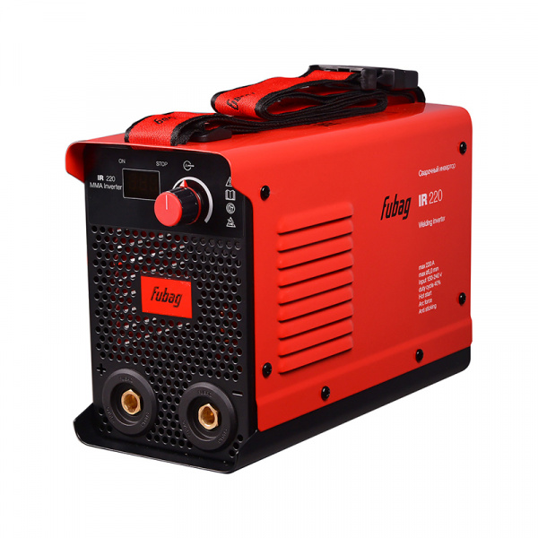 Сварочный инвертор FUBAG IR 220 (10-220А, раб.напряж. 150-240В, напряж. холост. хода 74В) 41331