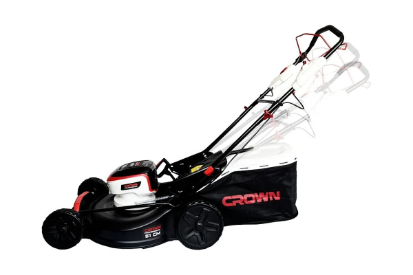 Газонокос.акк.кол. CROWN CT29020HSX-4 40В(2*20В) В3+,Бесщеточная, самоходная,Мощность 1400 Вт,в комп