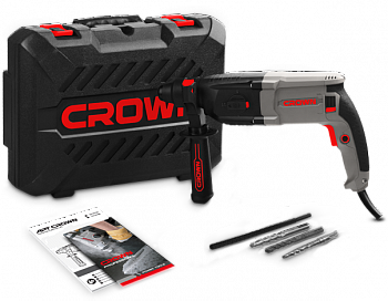 Перфоратор CROWN CT18108 BMC (Construction, SDS+, 800Вт, 3,4Дж, 0-5300 уд/мин, кейс)