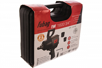 Гайковерт пневматический ударный Fubag IW1600 3/4" (1600Нм_6.3бар_3/4") + набор головок 32мм, 35мм_кейс 100199