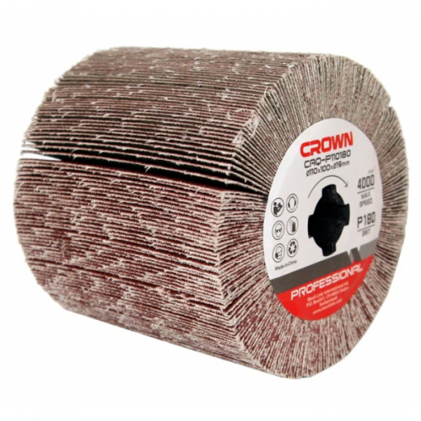 Щетка абразивная CROWN CAQ-P110180 (Φ110x100)
