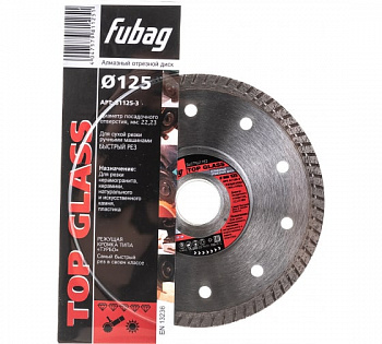 Диск алмазный 125х22 Fubag Top Glass  81125-3