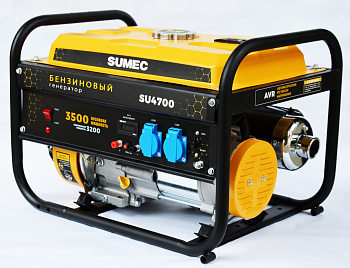 Электростанция бенз.   SUMEC SU4700 (3,2/3,5кВт, двиг. 170F-1, 223см3, 7,5л.с., бак 15л, ручной стартер, 41кг) 