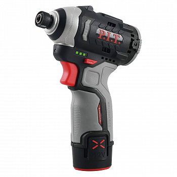 Винтоверт IMPACT акк бесщет.P.I.T. PSD12K-120A/2 (12В, 120Нм, 3 ск, HEX 1/4", 2 акб, ЗУ)