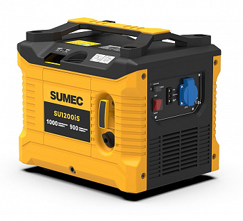 Электростанция бенз.инверт.  SUMEC SU1200iS (закрытый тип (кожух), 0,9/1,0кВт, 220В, двиг.SPE60, 4-такт, 55см3, объем бака 4,0л, РУЧНОЙ СТАРТЕР, МЕДЬ)