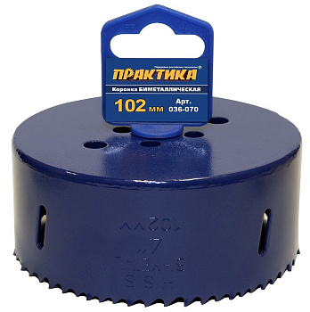 Коронка Практика биметаллич.102мм  036-070