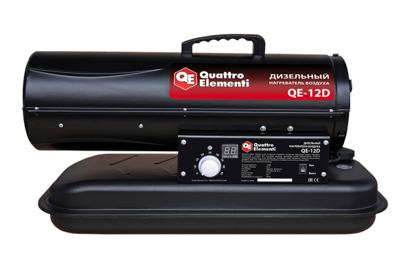 Нагреватель дизельный QUATTRO ELEMENTI QE-12D (прям.12кВт, 550 м.куб/ч,) 243-899