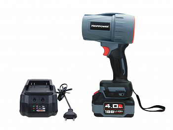 Воздуходувка акк Profipower MKBUB-20V "Tornado" 20В, 1*4Ач+ЗУ, 4 насадки, коробка  Е0225  (5)