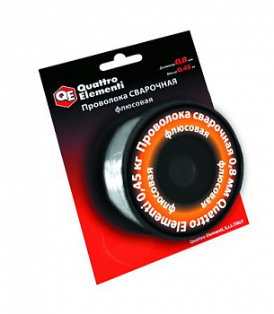 Проволока флюсовая сварочная QUATTRO ELEMENTI  0,8мм 0,45кг 770-384