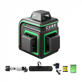 Нивелир лазерный ADA CUBE 3-360 GREEN Professional Edition А00573