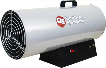 Нагреватель газовый QUATTRO ELEMENTI QE-55G (55кВт, 1100м3/ч, 4,2л/ч, 11,7кг, понижающий редуктор, газ. шланг 1,2м)  243-967