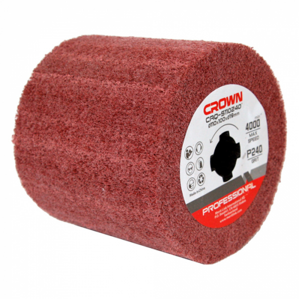 Щетка абразивная CROWN CAQ-S110240 (Φ110x100)