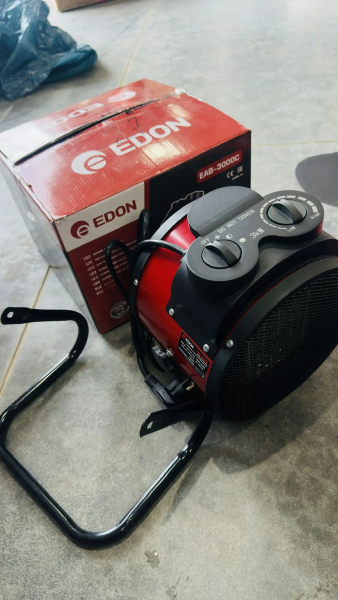Нагреватель электрический керам. Edon EAB-3000C (3000Вт; 249м3/ч; 13А; 16А; 40м2) (УЦЕНЕННЫЙ ТОВАР)