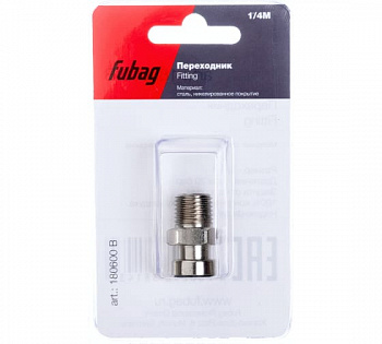 Переходник Fubag 1/4"М байонет штуцер  блистер 1 шт 180600B
