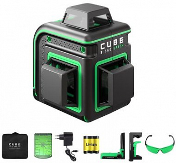Уровень лазерный ADA Cube 3-360 Green Home Edition A00566