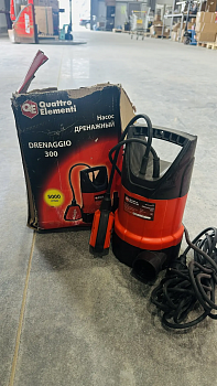 Насос дренажный QUATTRO ELEMENTI Drenaggio 300 (5000л/ч 6м  241-185) (УЦЕНЕННЫЙ ТОВАР)