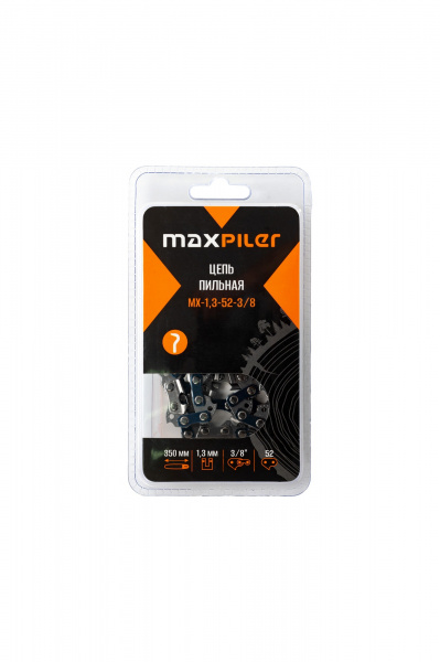 Цепь MaxPiler пильная МХ (350мм./14",3/8",1,3 мм. 52 зв.(Partner.Poulan.Husgvarna120.130.ECHO) в бли