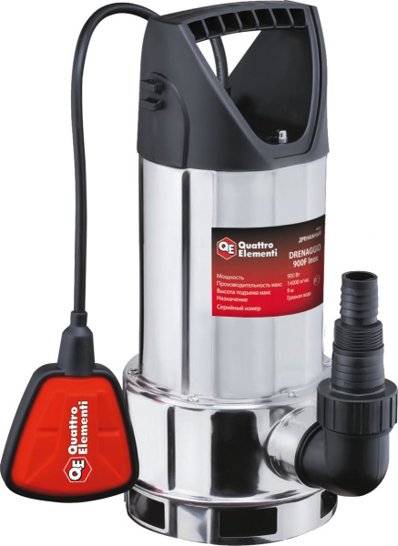 Насос дренажный ERGUS Drenaggio 900F Inox
