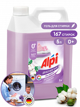Средство концентрированное GraSS жидкое для стирки "ALPI delicate gel" канистра 5кг  125685